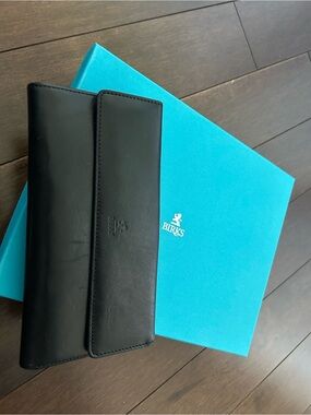 Birks Black Leather Women's Wallet Wallet Clutch